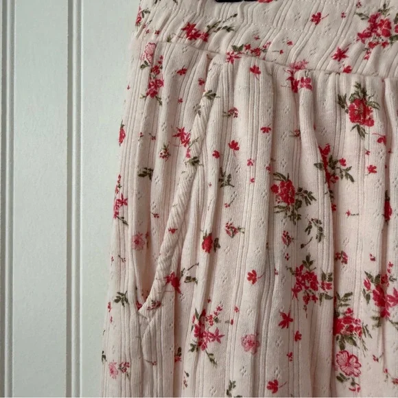 Joie Pajama Set Cropped Top 100% Organic Cotton - Picture 8 of 15